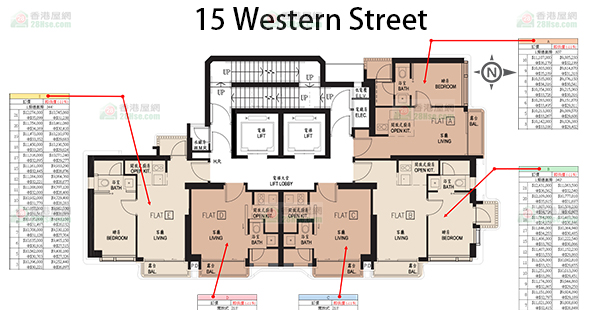 15 Western Street Floorplan Pricelist Updated date: 2020-01-10