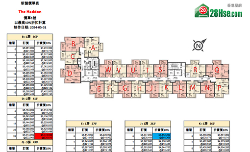 The Haddon Floorplan Pricelist Updated date: 2024-05-31